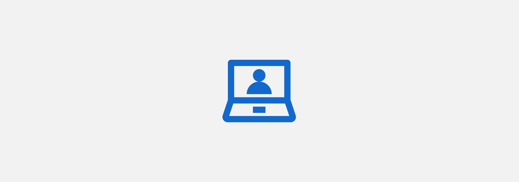 Blue webinar icon