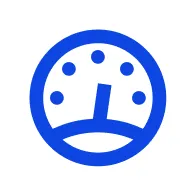 Blue speedometer icon representing performance tracking or engagement metrics in Kahoot
