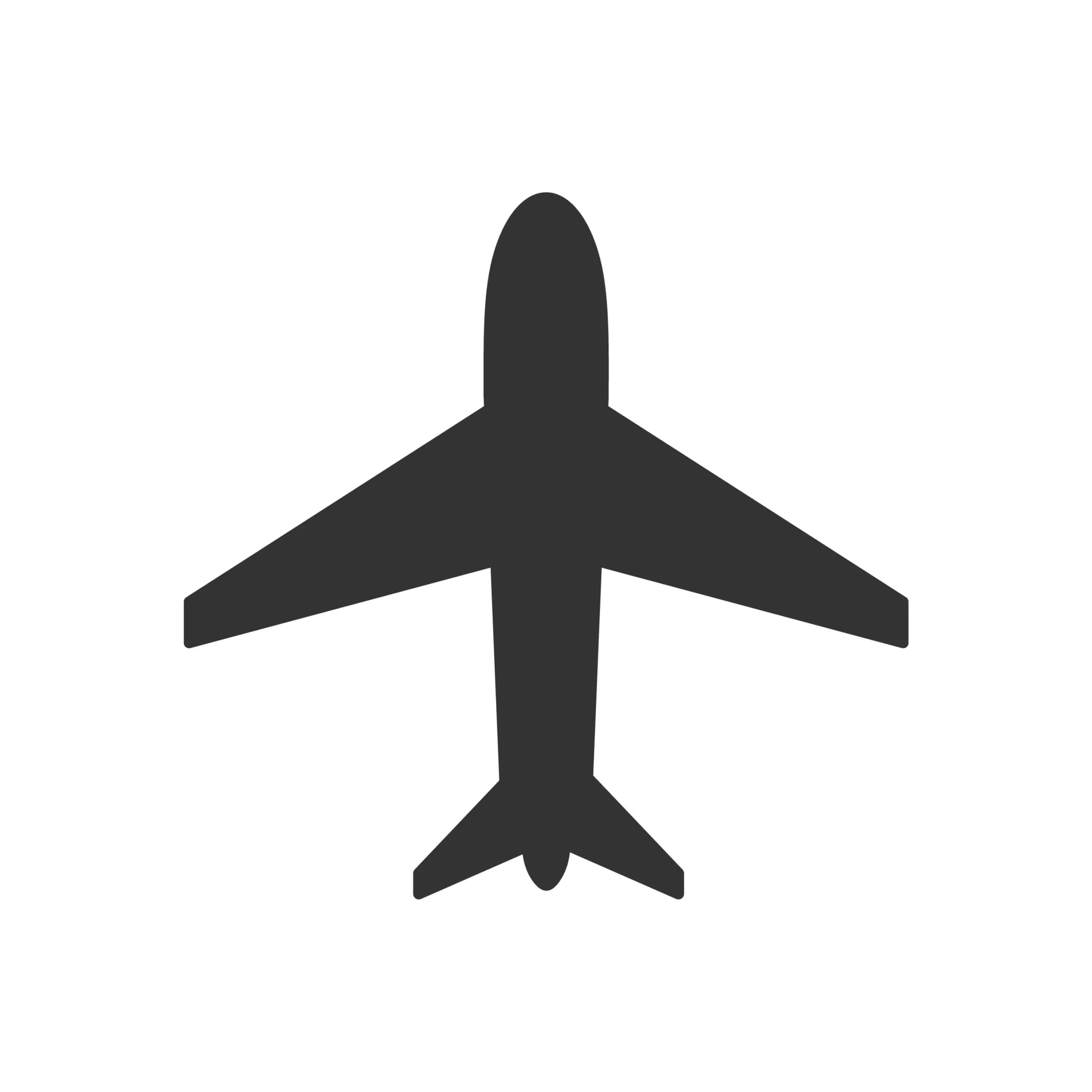 Dark airplane icon